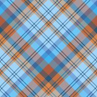 motif sans couture dans un merveilleux bleu et orange douillet pour le plaid, le tissu, le textile, les vêtements, la nappe et d'autres choses. image vectorielle. 2 vecteur