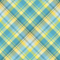 motif sans couture dans de superbes couleurs bleu et jaune d'eau pour le plaid, le tissu, le textile, les vêtements, la nappe et d'autres choses. image vectorielle. 2 vecteur