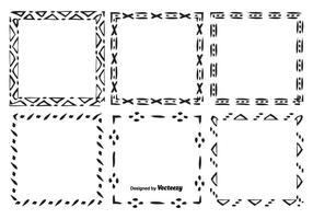 Ensemble de cadre de vecteur dessiné à la main