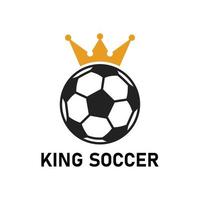 logo du roi du football vecteur