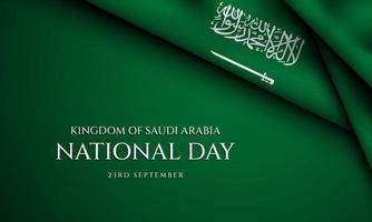 conception de fond de la fête nationale du royaume d'arabie saoudite. vecteur