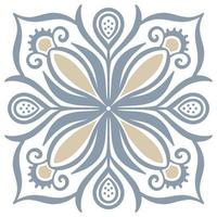 azulejos de tuiles portugaises ornées traditionnelles. motif vintage pour le design textile. mosaïque géométrique, majolique. vecteur