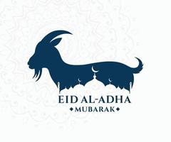 modèle vectoriel eid al adha mubarak. eid al-adha souhaite un modèle vectoriel de texte.