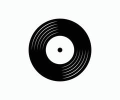 icône de vecteur de logo de musique d'enregistrement de disque vinyle. art de logo de vinyle, icônes et vecteur graphique.