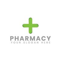 modèle de conception de logo vectoriel de pharmacie