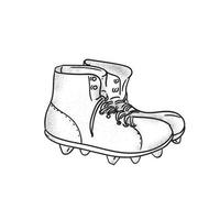 dessin de chaussures de football américain vintage vecteur