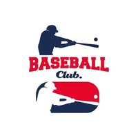 illustration de modèle de sport de baseball de conception de logo vecteur
