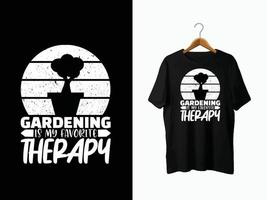 conception de t-shirt de jardin vecteur