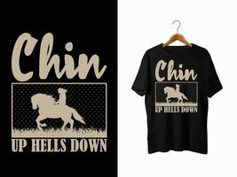 conception de t-shirt de cheval vecteur