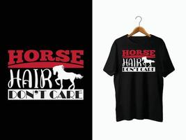 conception de t-shirt de cheval vecteur