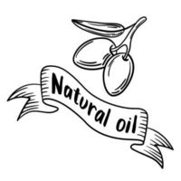 logo simple pour produit d'olive vecteur
