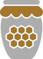 style d'icône de miel vecteur