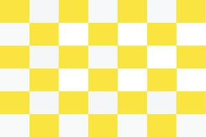 motif à carreaux avec fond jaune en alternance vecteur