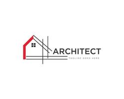 architecte construction logo design vecteur