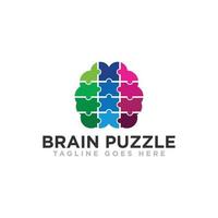 cerveau idée logo design vecteur