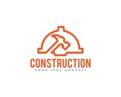 construction bâtiment logo icône vecteur de conception