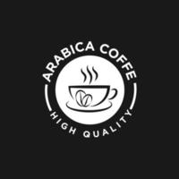 vecteur de conception d'icône de logo de café