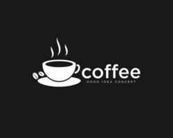vecteur de conception d'icône de logo de café