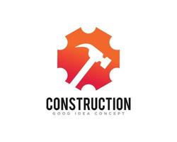 construction bâtiment logo icône vecteur de conception