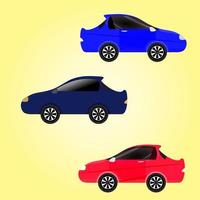 voiture de sport vitesse rapide véhicule transport rallye berline performance automobile conception graphique vecteur illustration icône élément rouge bleu couleur