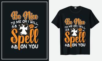 vecteur de conception de t-shirt halloween