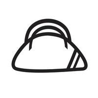 icône de sac à provisions, graphiques vectoriels de sac à provisions sur fond blanc. vecteur