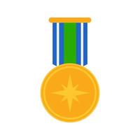 médaille isolé sur fond blanc vecteur