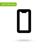 icône de téléphone. icône minimale et créative isolée sur fond blanc. marque de symbole d'illustration vectorielle vecteur