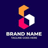 logo est l'identité de marque d'une entreprise, ce logo avec guide de style vecteur