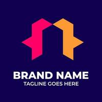 logo est l'identité de marque d'une entreprise, ce logo avec guide de style vecteur