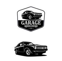 vecteur de logo personnalisé de restauration de garage