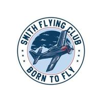 badges aviation logos et emblèmes étiquettes vecteur