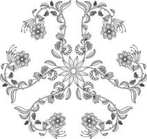 mandala floral coloriage adultes kdp intérieur vecteur