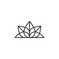 icône de fleurs de lotus eps 10 vecteur