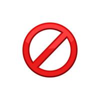 icône d'interdiction eps 10 vecteur