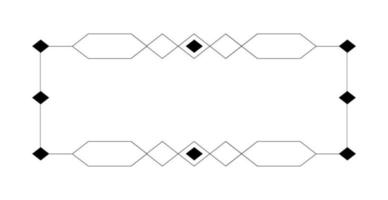 modèle vierge pour texte, zone de texte isolée, ornements vectoriels vecteur