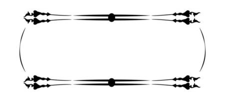 modèle vierge pour texte, zone de texte isolée, ornements vectoriels vecteur