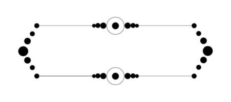 modèle vierge pour texte, zone de texte isolée, ornements vectoriels vecteur