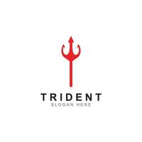 logo trident à l'aide d'un modèle d'illustration vectorielle de concept de conception. vecteur