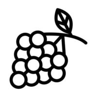 conception d'icône de raisins zinfandel vecteur