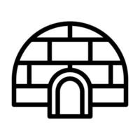 conception d'icône igloo vecteur