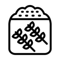 conception d'icône de farine de blé vecteur