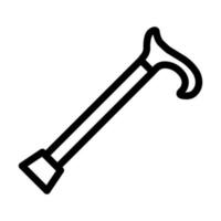 conception d'icône de bâton de marche vecteur