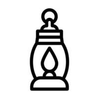 conception d'icône de lampe à gaz vecteur