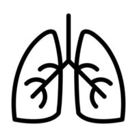 conception d'icône de pneumologie vecteur