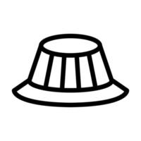 conception d'icône de chapeau vecteur