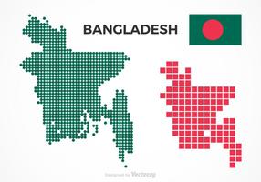 Cartes vectorielles gratuites de Bangladesh vecteur
