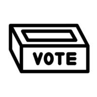 conception d'icône de bureau de vote vecteur