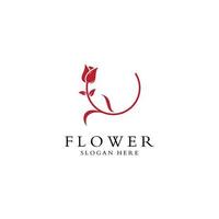 logos de fleurs, roses, fleurs de lotus et autres types de fleurs. en utilisant le concept de conception d'un modèle d'illustration vectorielle. vecteur