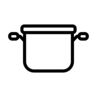 conception d'icône de pot de soupe vecteur